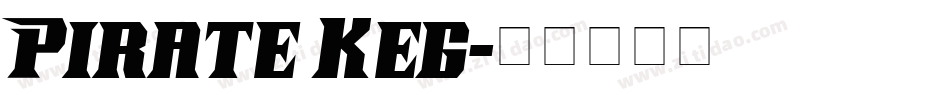 Pirate Keg字体转换